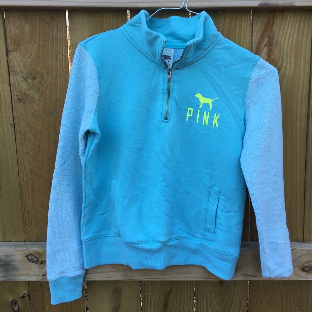 Victoria Secret Pink quarter zip sweatshirt